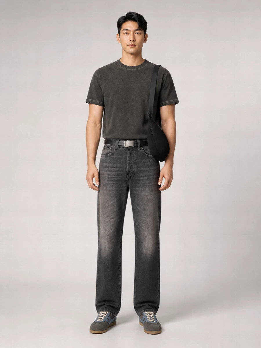 Haikure Denim Relaxed-Fit Straight-Leg Jeans