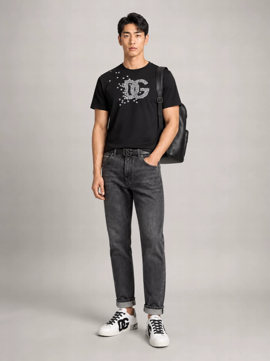 Dolce&Gabbana Leather Low-Top Sneakers