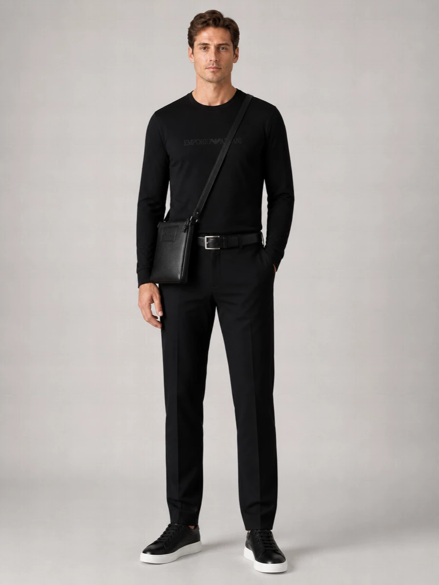 Emporio Armani Cotton Long-Sleeve T-Shirt