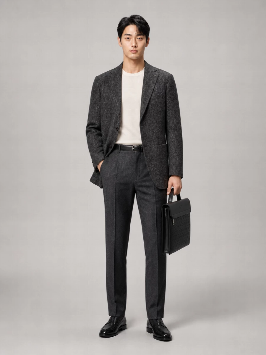 Pt Torino Virgin Wool Cashmere Single-Breasted Suit
