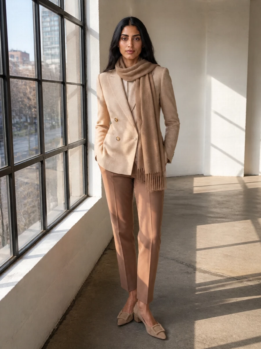 Max mara camel trousers camel blazer pumps