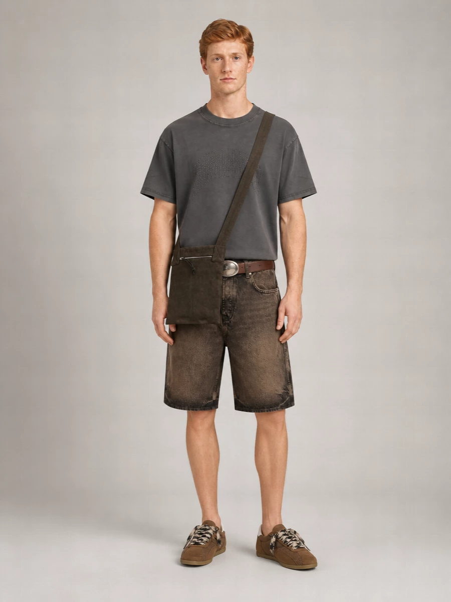 Represent Denim Chino Shorts
