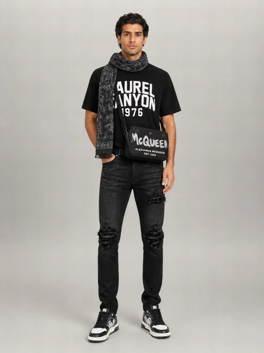 Amiri Cotton Laurel Canyon Box T-Shirt