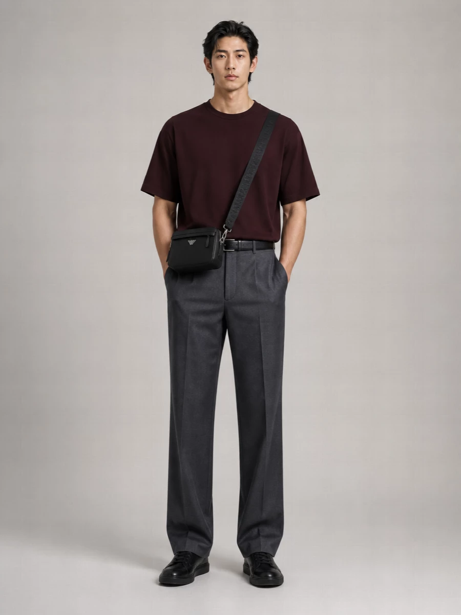 Emporio Armani Short Sleeve Shirt Round Neckline
