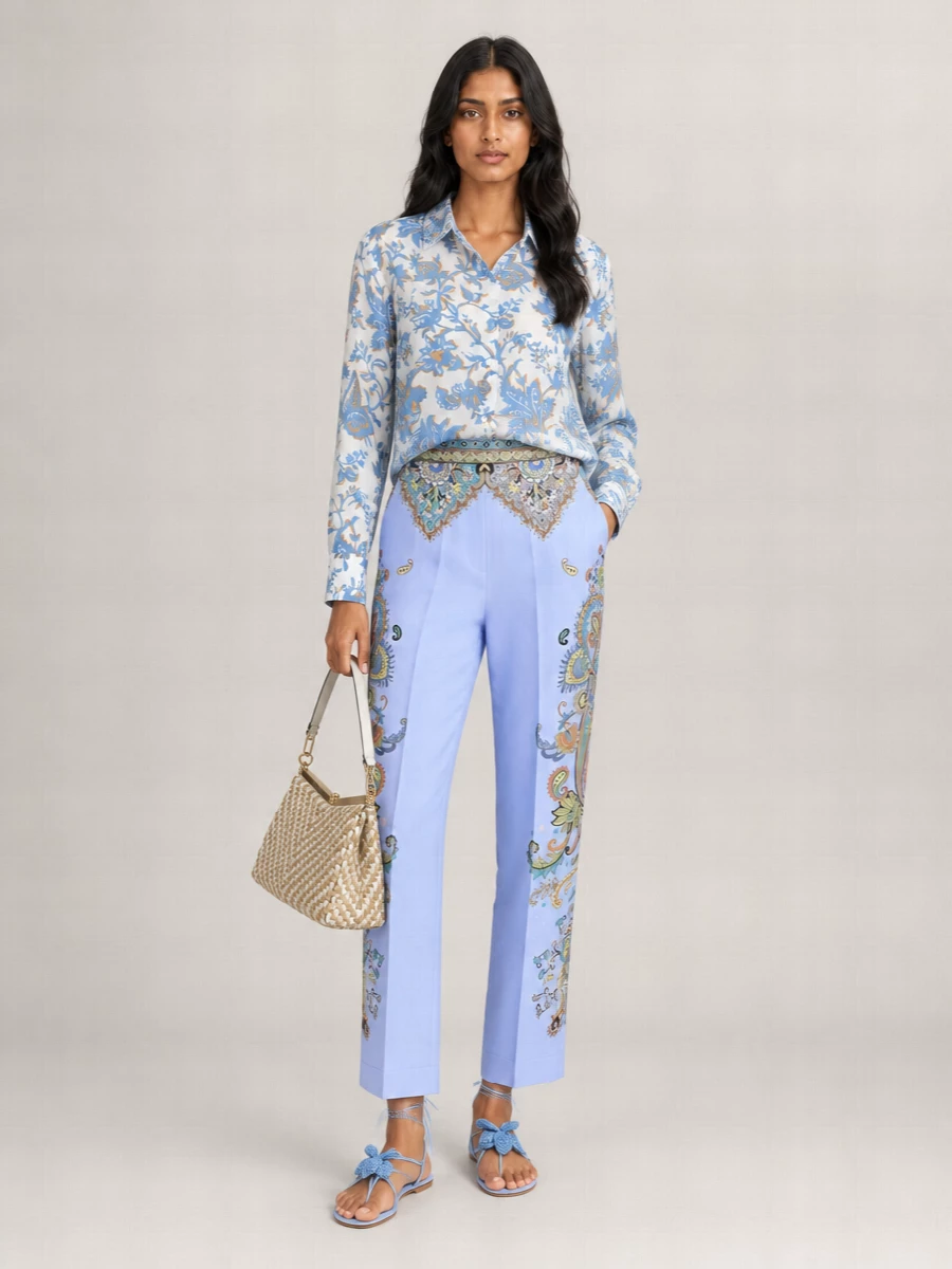 Etro Silk Floral-Print Regular-Fit Shirt