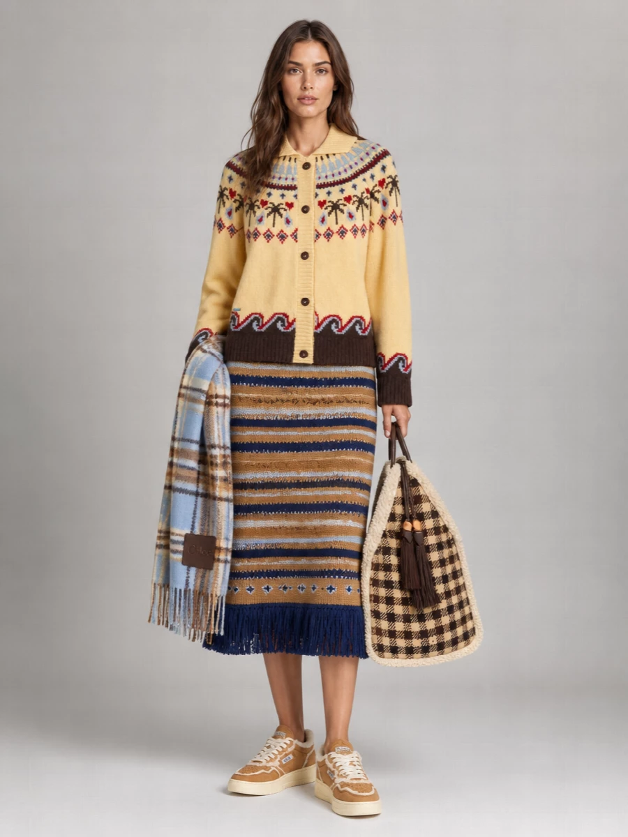 Alanui Virgin Wool Cardigan