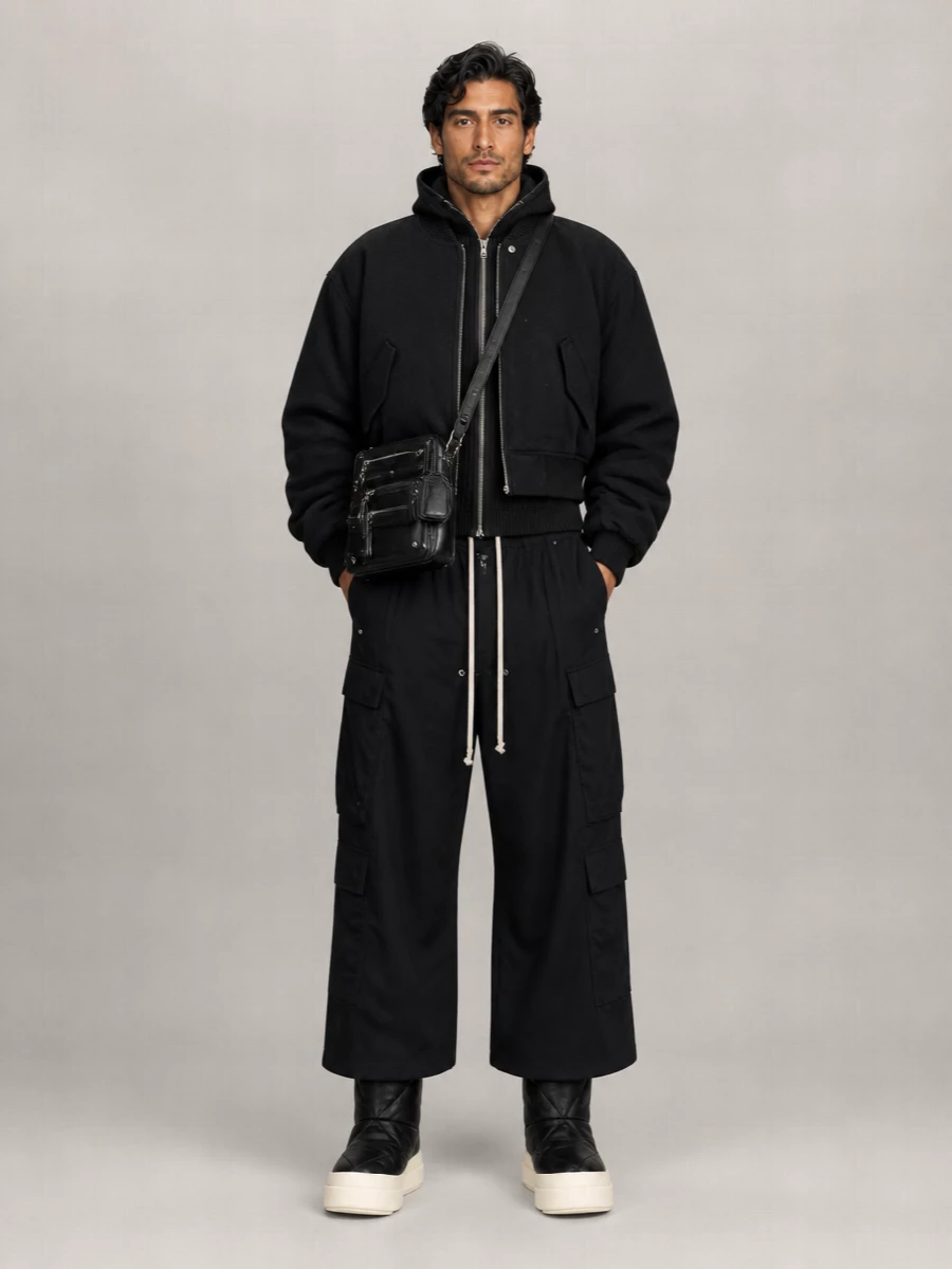 Rick Owens Wool Bomber Jacket