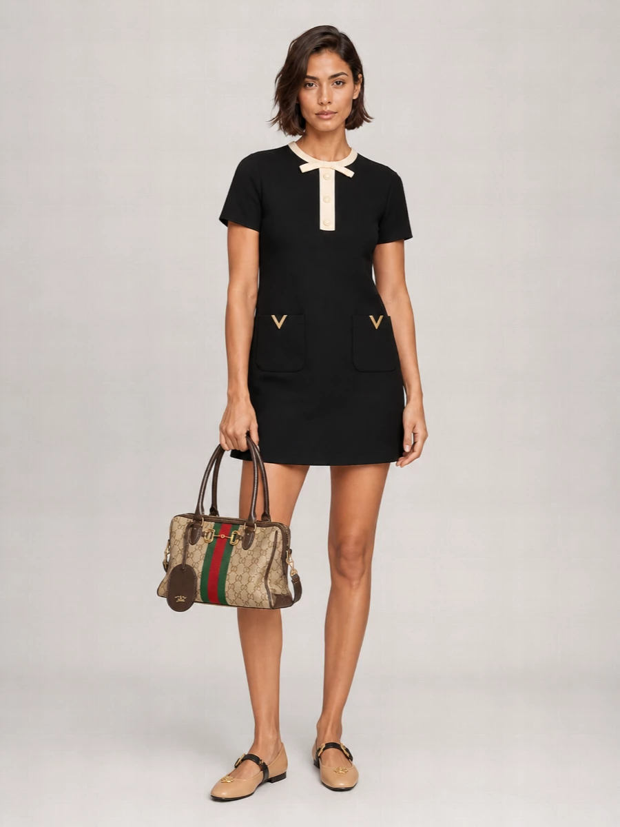 Versace Lamb Leather Ballet Flats