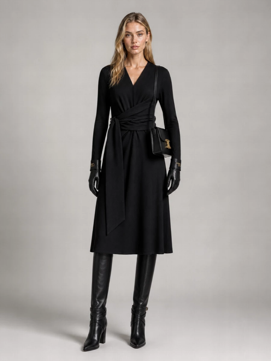 Celine Leather Knee-High Boots