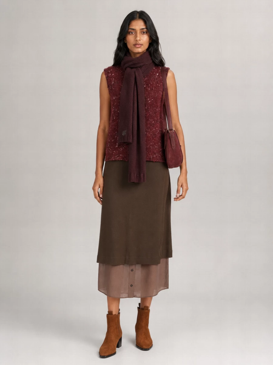 Alysi Silk Merino Wool Knitted Top