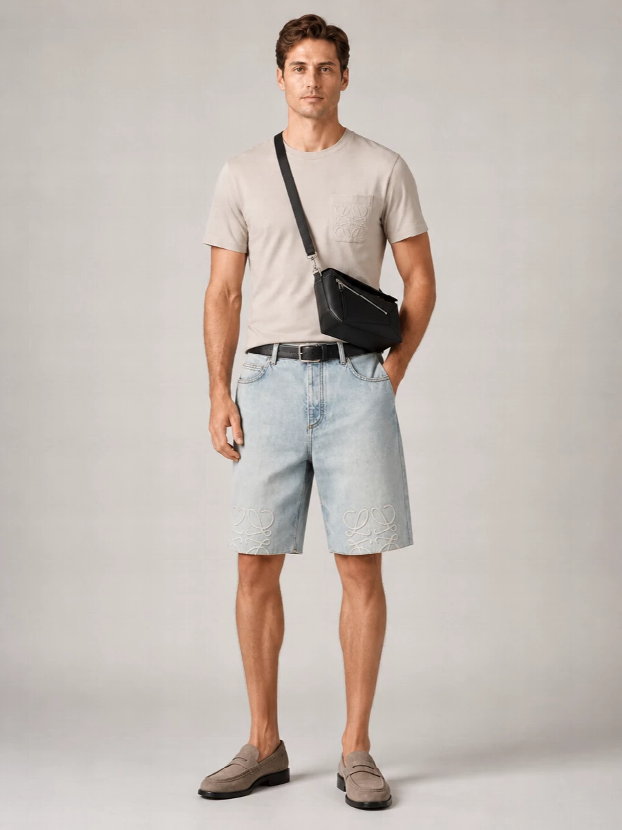 Loewe Denim Bermuda Shorts
