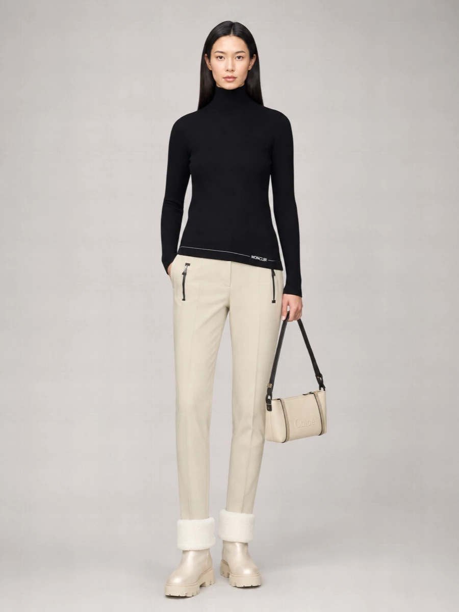 Moncler Grenoble Cashmere Slim Tailored Trousers