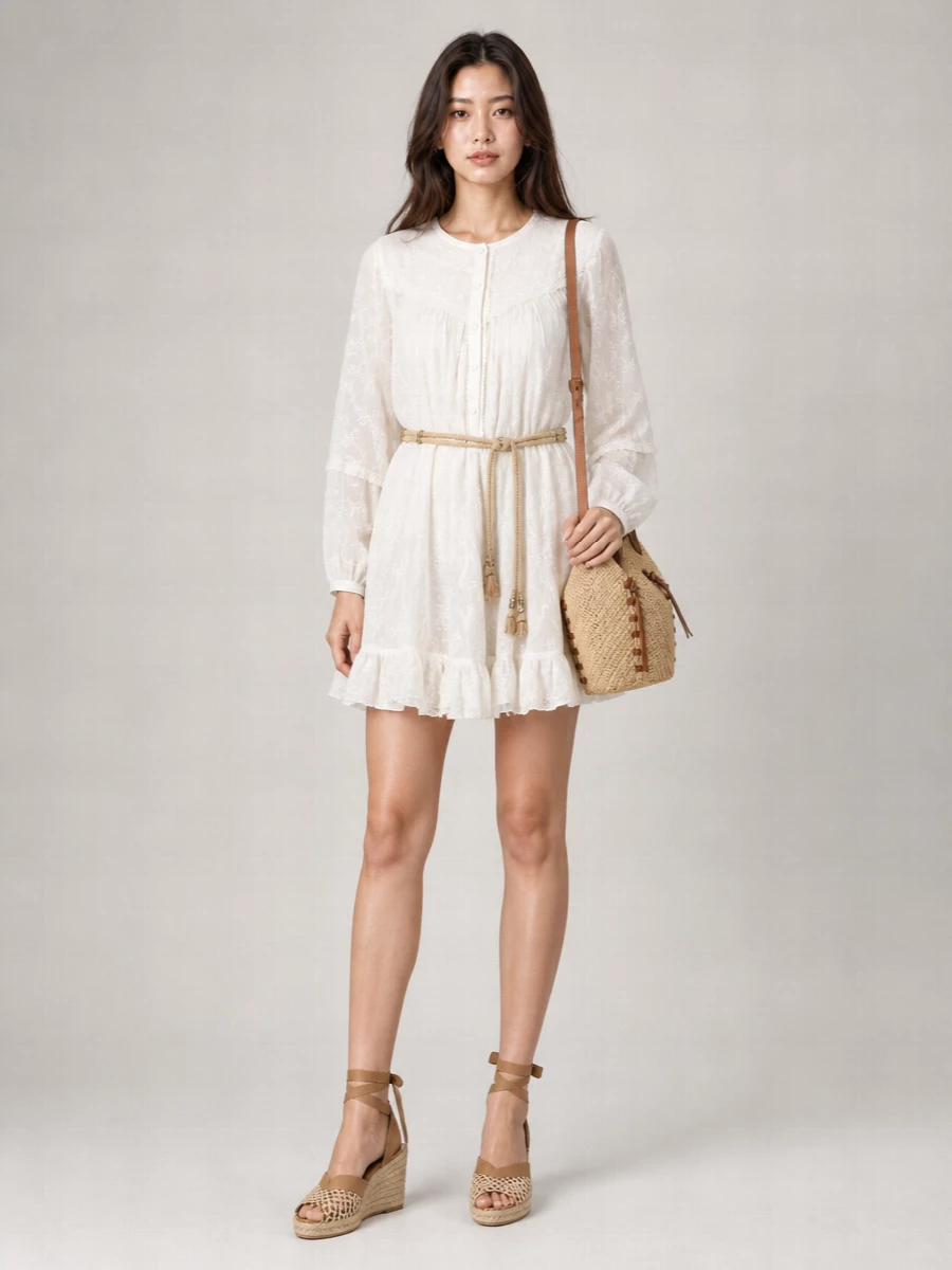Isabel Marant Silk-Blend Knee-Length Dress