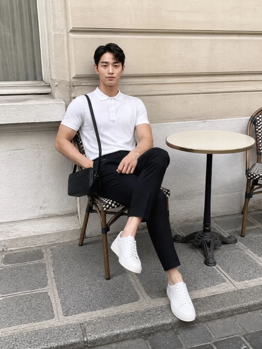 Saint laurent polo black trousers smart casual