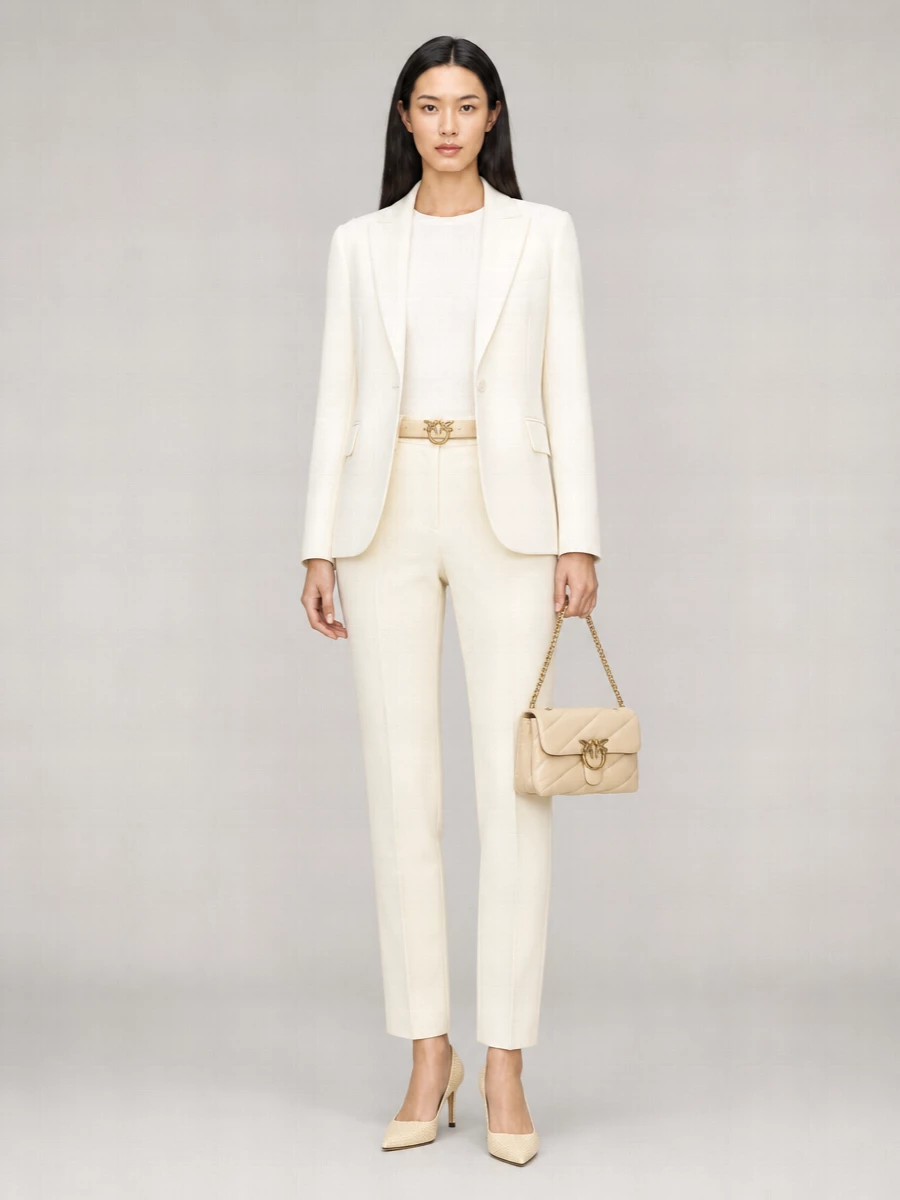 Pinko High-Rise Skinny Suit Trousers