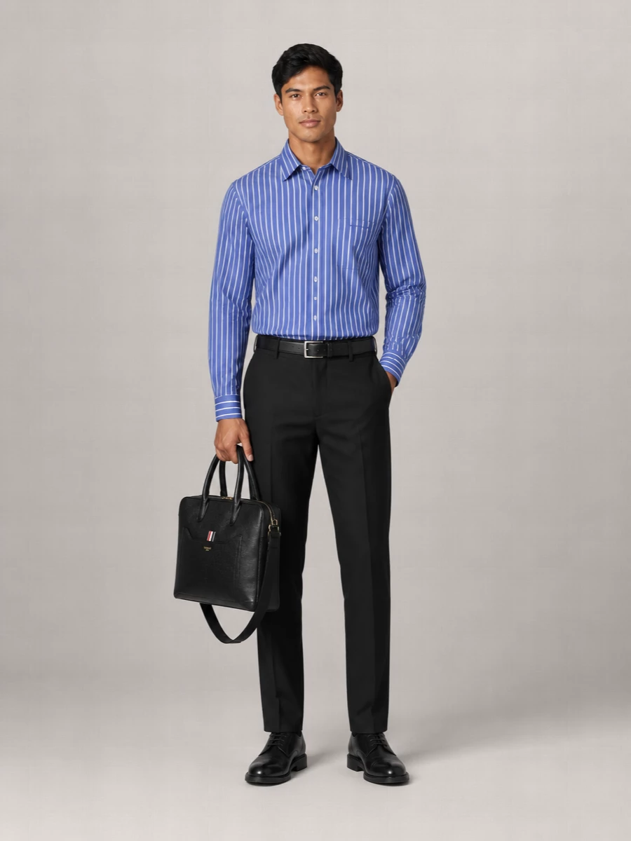 Balenciaga Striped Cotton Regular-Fit Shirt