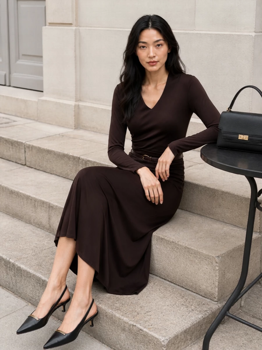 Tory burch midi dress tods slingbacks