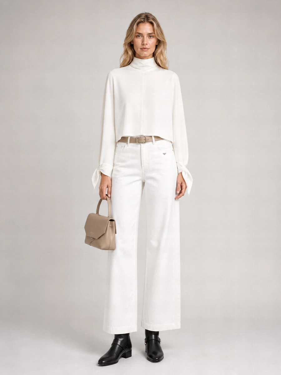 Emporio Armani Corduroy Wide-Leg Jeans