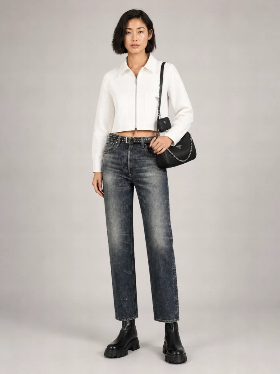 Prada Denim Straight-Leg Jeans