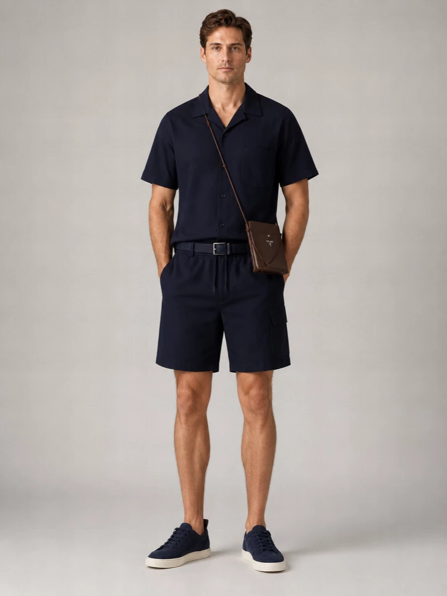 Studio Nicholson Cotton Relaxed-Fit Cargo Shorts