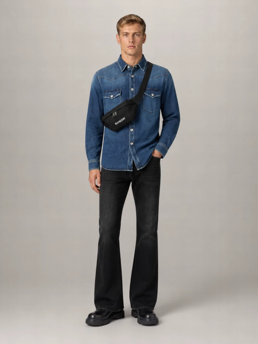Gucci Black Slim-Fit Stretch Denim Jeans