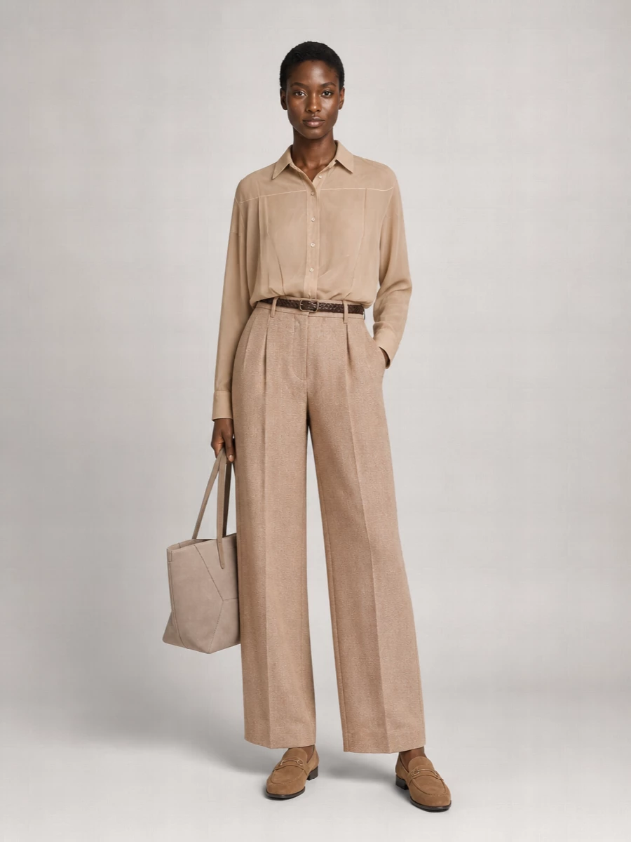 Brunello Cucinelli Monili Suede Leather Tote Bag