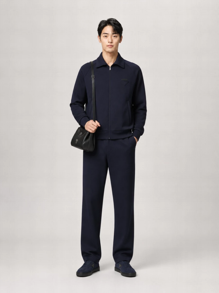 Prada Polyester Zip-Up Sweatshirt