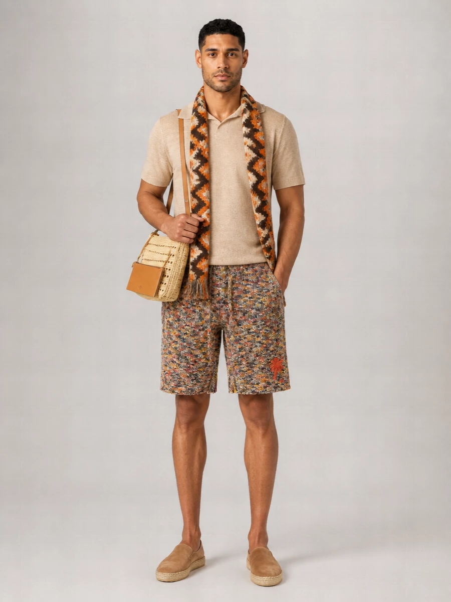 Alanui Crochet Tailored Bermuda Shorts