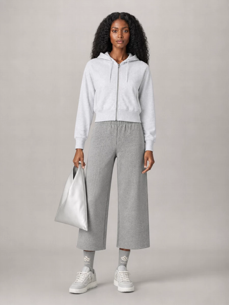 Entire Studios Organic Cotton Wide-Leg Low-Rise Joggers