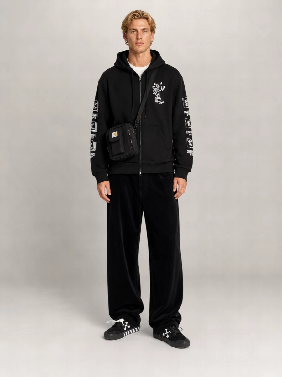 Carhartt Wip Printed Hooded Zip-Up Hoodie