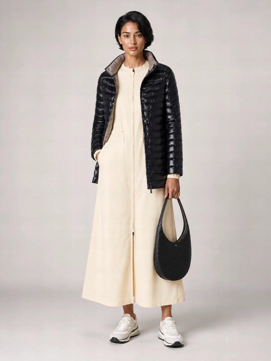 Herno Down Single Breasted Coat
