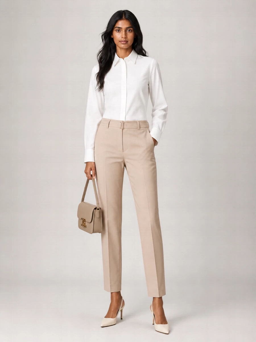 Brunello Cucinelli Linen Tapered Tailored Trousers