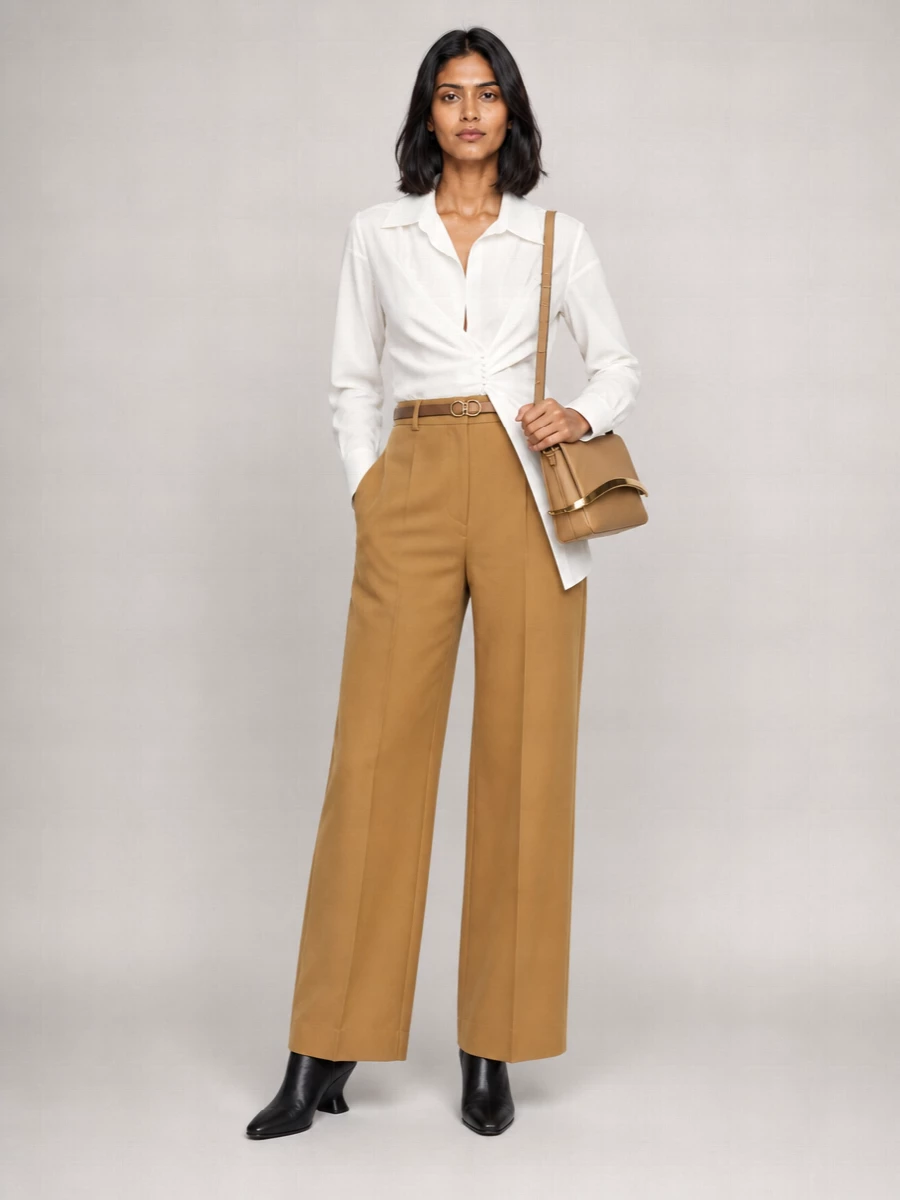 Dries Van Noten Cotton Wide-Leg Trousers