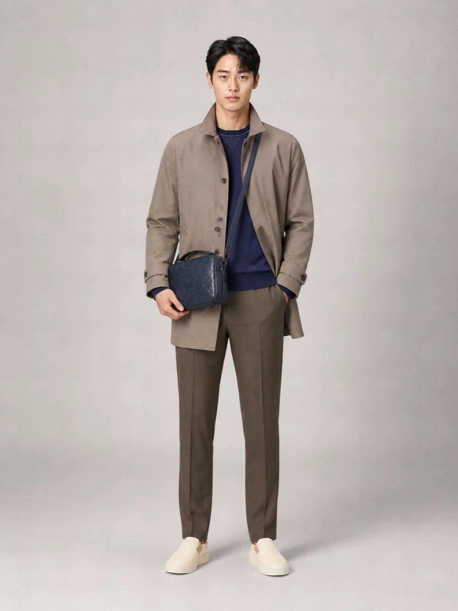 Moorer Water-Repellent Hooded Lightweight Jacket