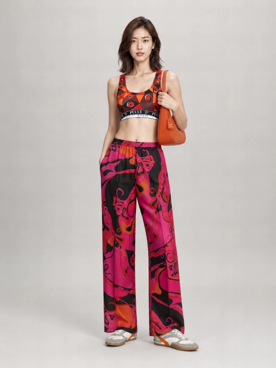 Pucci Printed Racerback Bralette