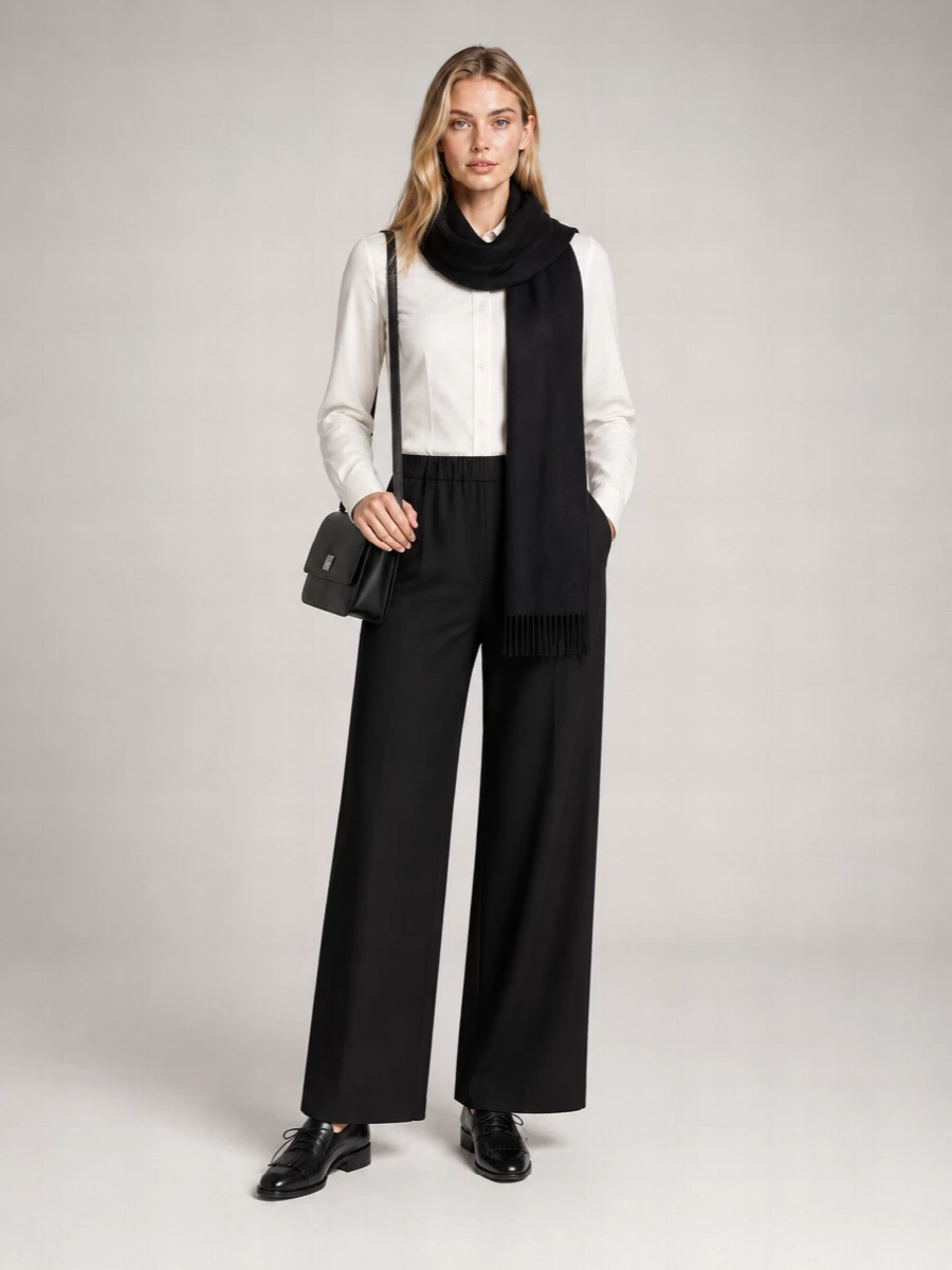 Max Mara Silk Wide-Leg Trousers
