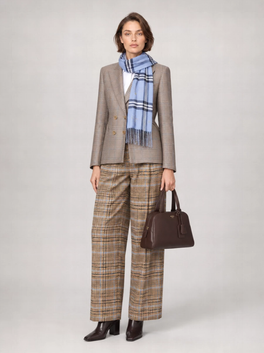 Ermanno Scervino Wool Wide-Leg Trousers