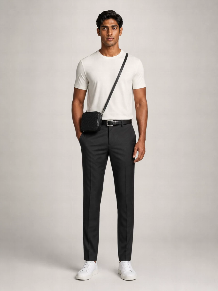 Dolce&Gabbana Silk Blend Crew Neck Short Sleeve T-Shirt