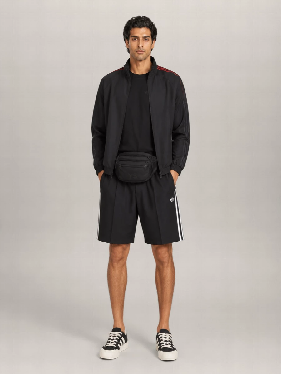 Y-3 Canvas Low-Top Lace-Up Sneakers