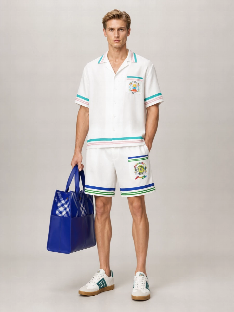 Casablanca Silk Bermuda Shorts