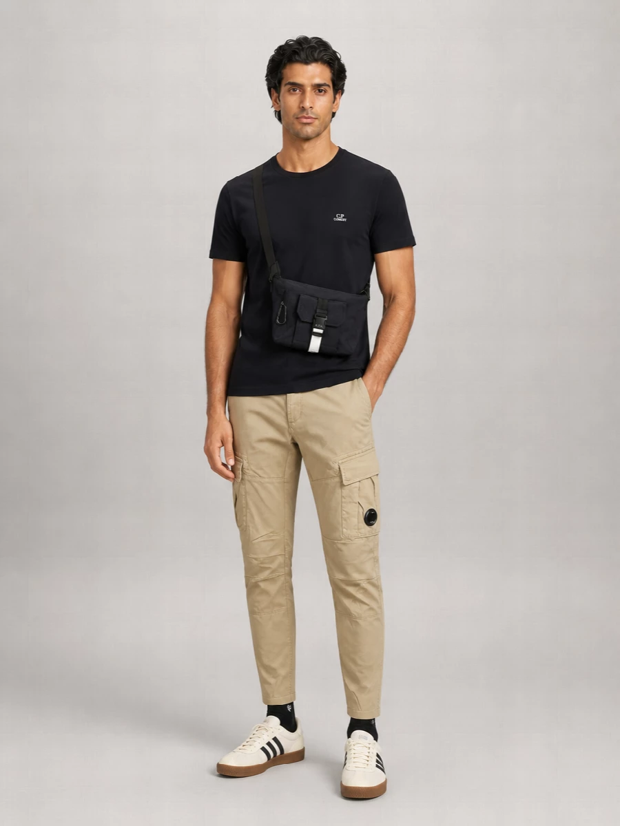 C.p. Company Cotton Regular-Fit Short-Sleeve Logo-Patch T-Shirt