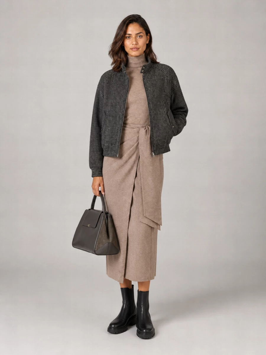 Dunst wool single breasted coat