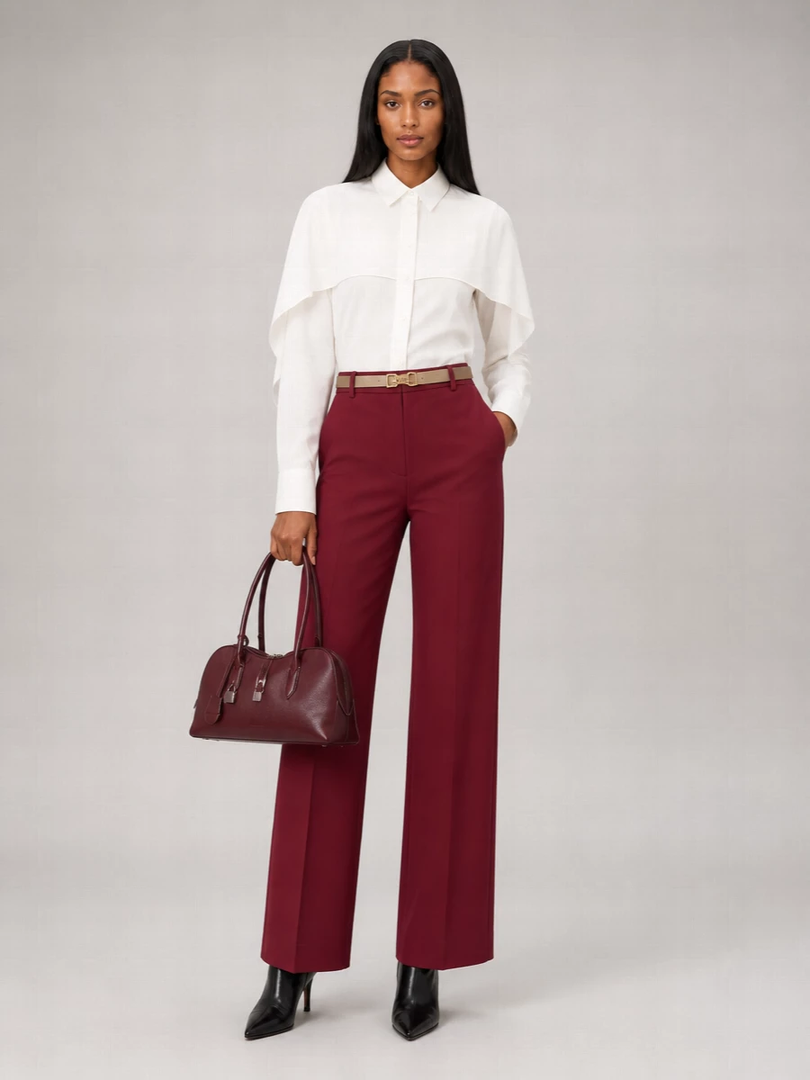Stella Mccartney Wool Wide-Leg Trousers