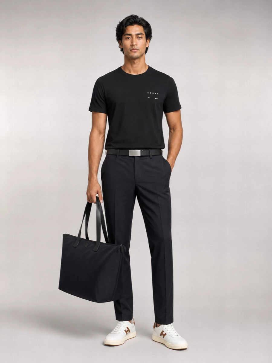 Hogan Cotton Crew Neck T Shirt
