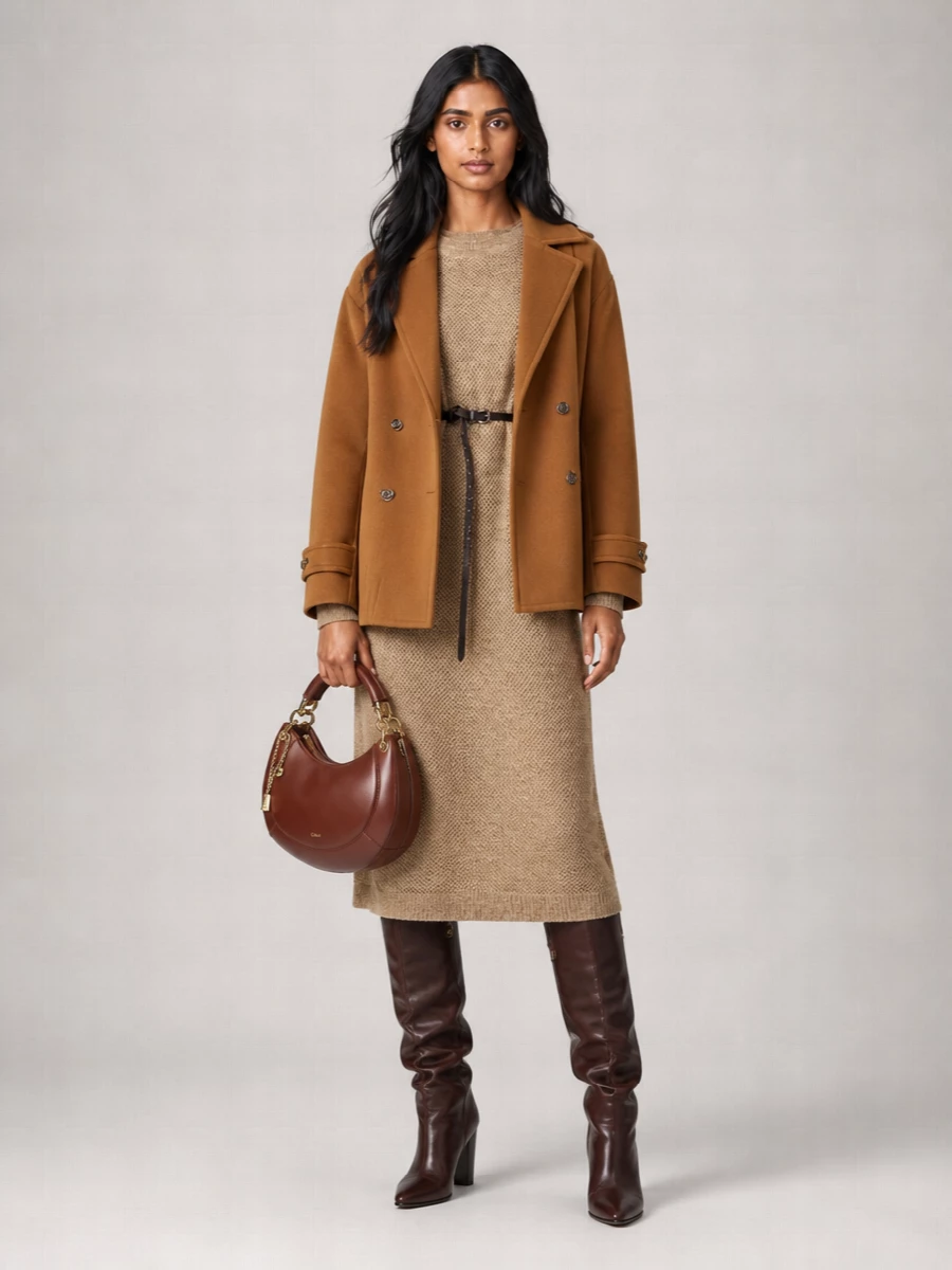 Chloé Wool Double-Breasted Coat
