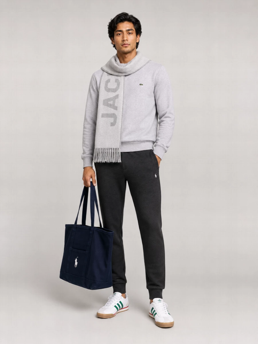 Lacoste Organic Cotton Crewneck Sweatshirt
