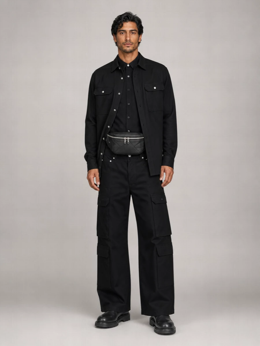 Rick Owens Leather Beatle Gabe Boots