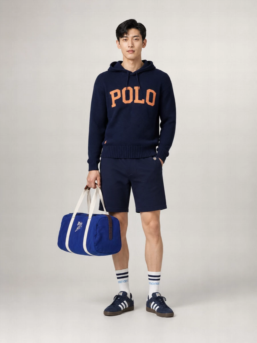Polo Ralph Lauren Cotton Logo Hooded Jumper