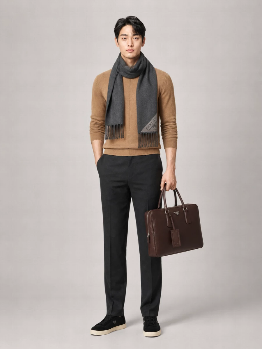 Prada Cashmere Crew-Neck Sweater