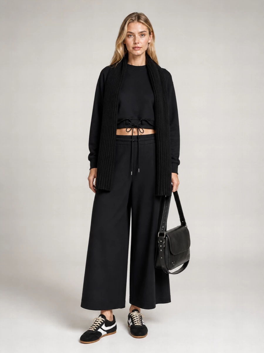 Dries Van Noten cotton cropped drawstring sweatshirt